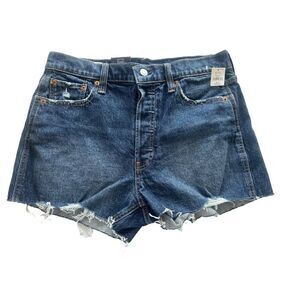GAP Women's 30/10R Cheeky Shorts High Rise Denim NEW
